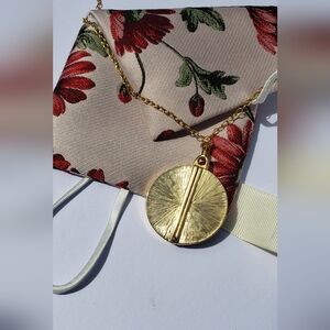 F042 Adam Lippes mirror locket necklace